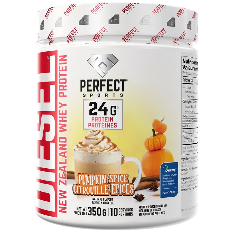 PERFECT Sports - DIESEL New Zealand Whey Protein, Pumpkin Spice, 350g
