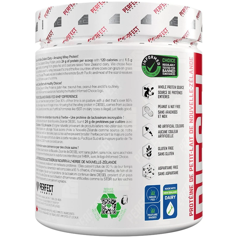 PERFECT Sports - DIESEL New Zealand Whey Protein, Pumpkin Spice, 350g