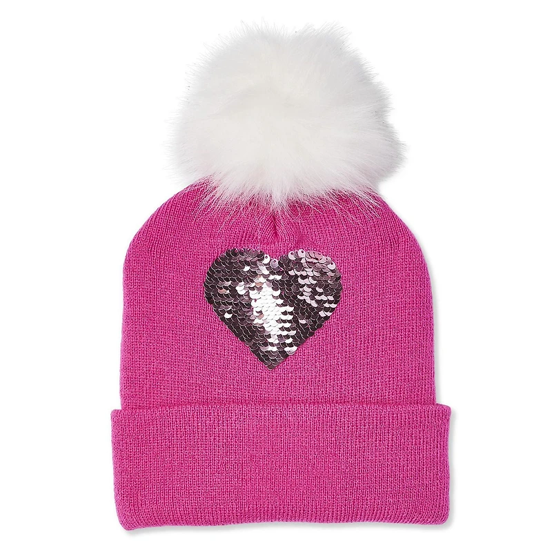 Tuque à pompon avec ornements George pour filles