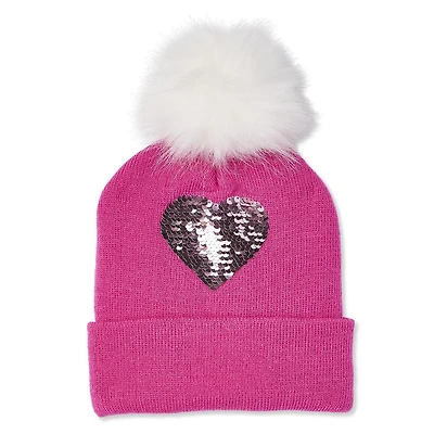 Tuque à pompon avec ornements George pour filles
