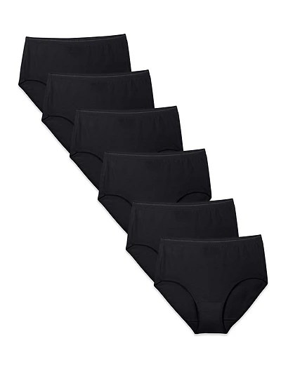 Fruit of the Loom Women's Cotton Briefs, 6-Pack