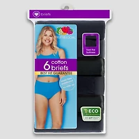 Fruit of the Loom Women's Cotton Briefs, 6-Pack