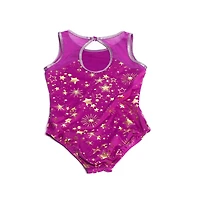 Justaucorps céleste doré avec chouchou Justice Girls