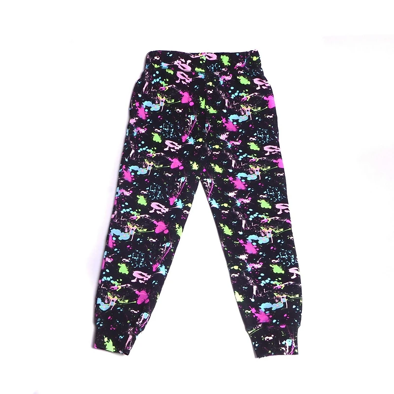 Justice Girls Flower Block Joggers