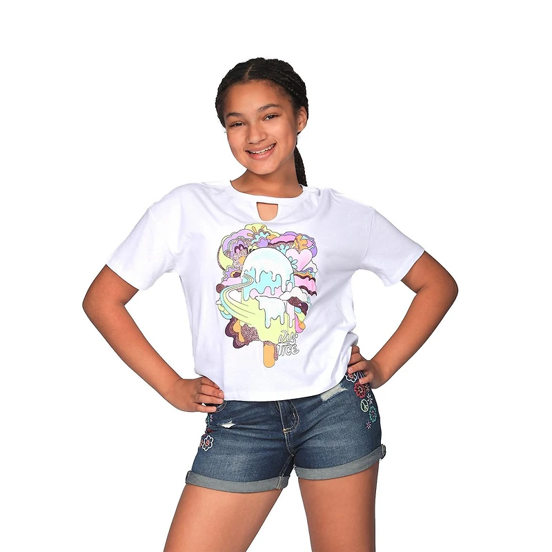 Justice Girls Popsicle Vibe Fashion T-Shirt