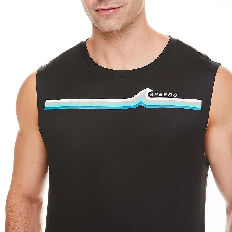 Speedo Men's Graphic Tank Swim Shirt