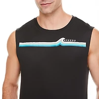 Speedo Men's Graphic Tank Swim Shirt