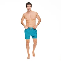 Short de volley 16 po avec palmiers à l’allure d’empreintes digitales Speedo pour hommes