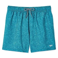 Short de volley 16 po avec palmiers à l’allure d’empreintes digitales Speedo pour hommes