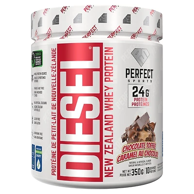 PERFECT Sports - DIESEL New Zealand Whey Protein, Chocolate Toffee 350g, DIESEL Whey Protein