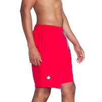 Short de volley 18 po de couleur unie Canada Speedo pour hommes Tailles P-2XL