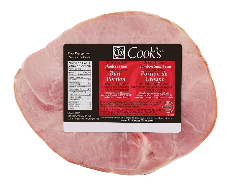 Jarret de porc avec os traditionnel sans peau Cook’s, 2 à 5 kg, 3.00 - 5.00 KG