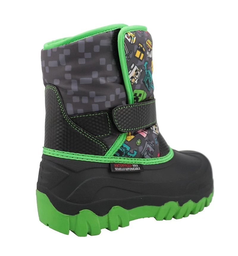 Boys Minecraft Winter Boots, Available in Sizes:  11-3
