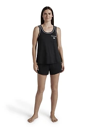 Ensemble cadeau Chaps 2 pièces de nuit pour femmes avec débardeur en tricot doux et short élastique