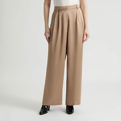 Pantalon Large en Satin Mat Tissé de Mexx pour Femmes