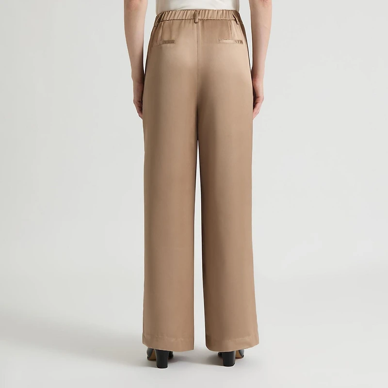 Pantalon Large en Satin Mat Tissé de Mexx pour Femmes