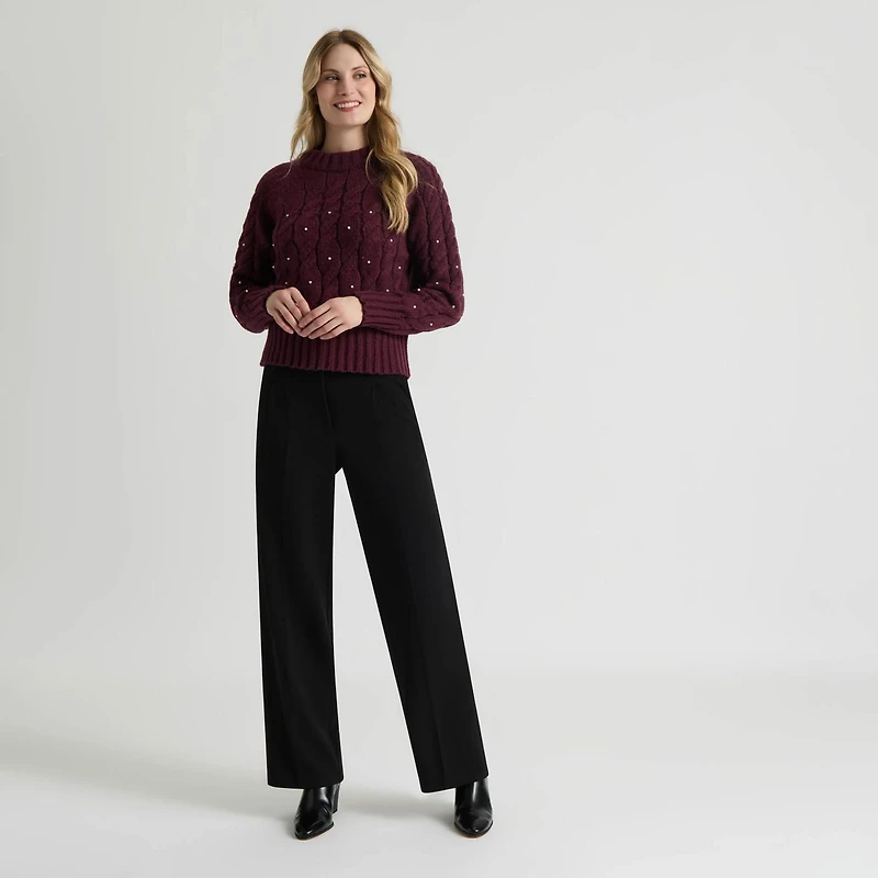 Pull Torsadé avec Détails de Perles Mexx pour Femmes XS-XXL