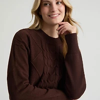 Mexx Femmes Pull à Col Roulé en Tricot Torsadé XS-XL