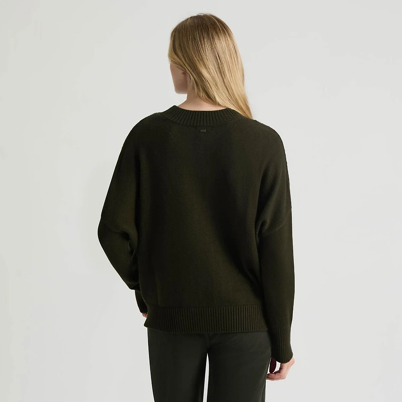 Mexx Women’s Cable Knit Mock Neck Sweater, XS-XL