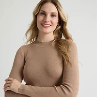 Haut à Manches Longues avec Col Montant et Fil Lurex de Mexx pour Femmes