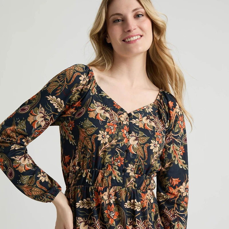 Mexx Robe en Jersey Imprimé pour Femmes