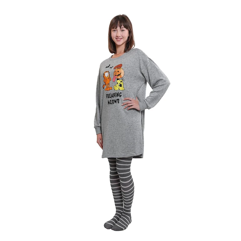 Ensemble chemise de nuit pour femmes Garfield avec chaussettes Tailles disponibles: TP-TG