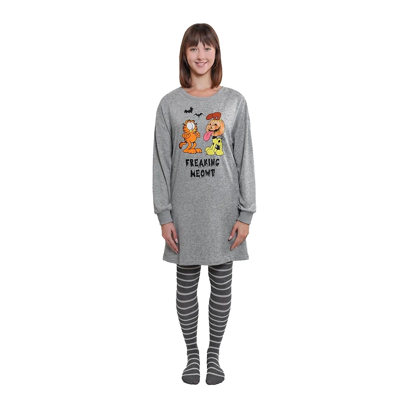 Ensemble chemise de nuit pour femmes Garfield avec chaussettes Tailles disponibles: TP-TG