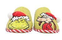 Boys Grinch plush slippers.
