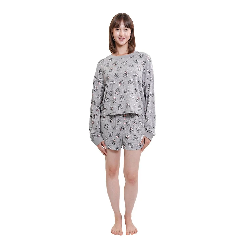 Ensemble de pyjama pour femmes Disney Mickey et Minnie