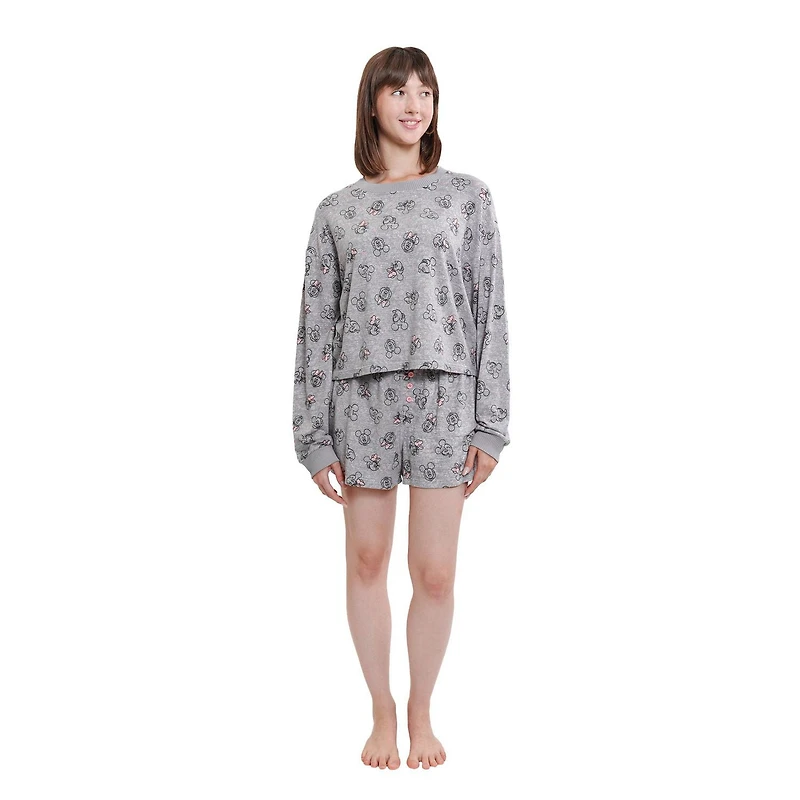 Ensemble de pyjama pour femmes Disney Mickey et Minnie