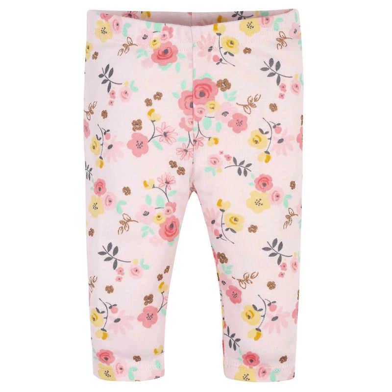 Gerber® Baby Girls’ 2 Pack Pants Floral - Pink