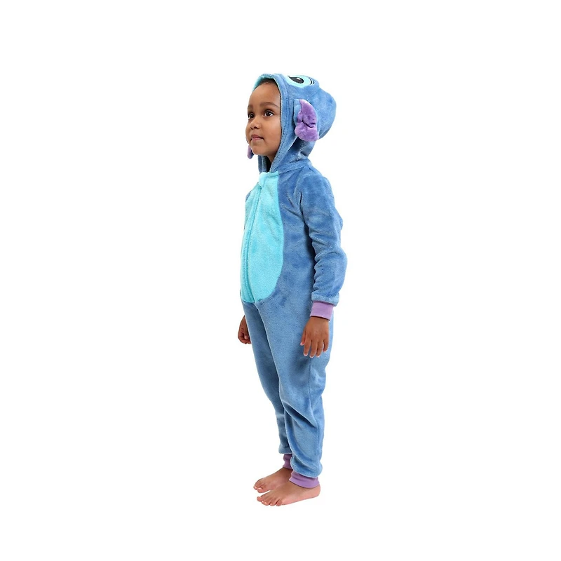 Disney Stitch Toddler One-piece Pajama, Available in sizes 2T-5T