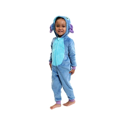 Disney Stitch Toddler One-piece Pajama, Available in sizes 2T-5T
