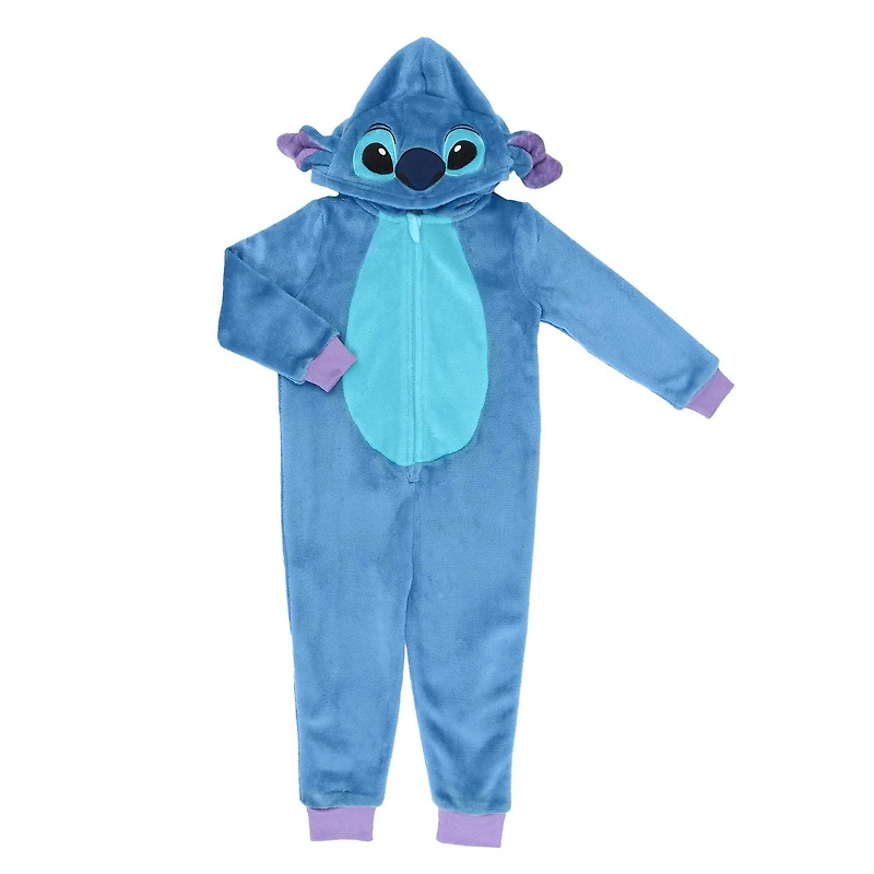 Disney Stitch Toddler One-piece Pajama, Available in sizes 2T-5T