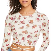 Wild Skye Women's Crew Neckline Cropped Tee