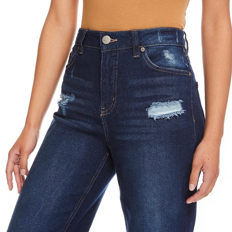 Jean coupe maman No Boundaries pour femmes