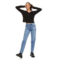 Jean coupe maman No Boundaries pour femmes