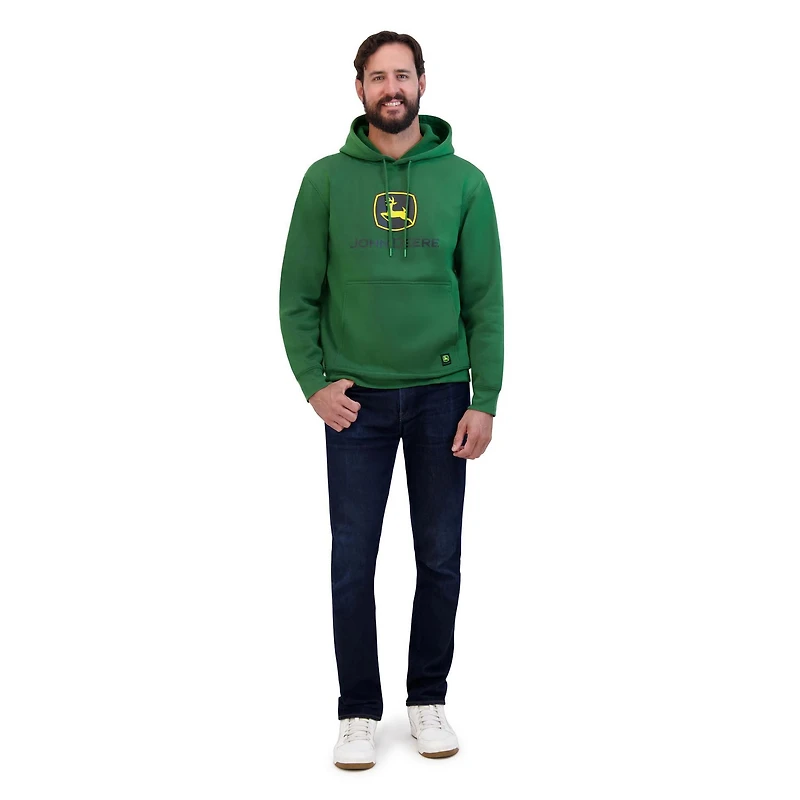 John Deere Men's Core Fleece Graphic Pullover Hoodie