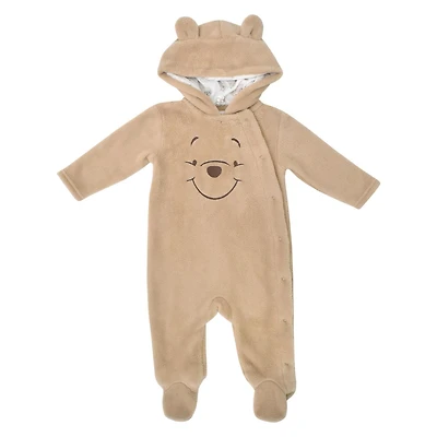 Disney Winnie The Pooh Unisex Hooded Plush Pramsuit