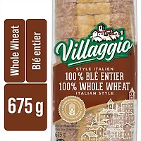 Villaggio®  Italian Style 100% Whole Wheat Thick Sliced Bread
