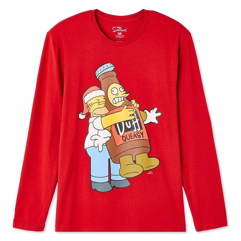 The Simpsons Men's Long Sleeve Popover, Sizes S-XL