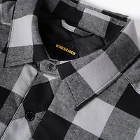 Workload Black Plaid Quilt-Lined Flannel Shirt Jacket, Sizes M - 2X