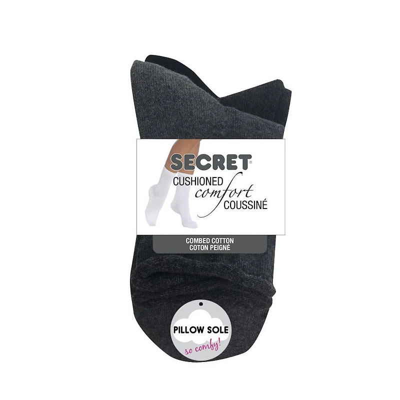 Secret® Ladies 3pk Mid Crew Socks