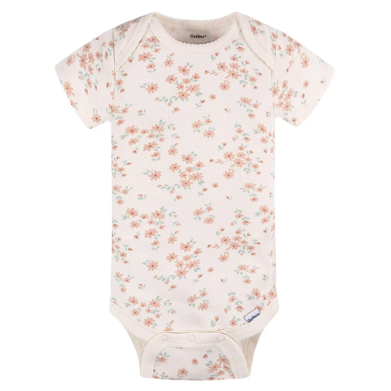 Gerber - 3 pack Onesies - Peach, 3 pack