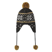 Tuque cache-oreilles en jacquard avec pompon George pour hommes