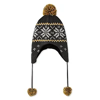 Tuque cache-oreilles en jacquard avec pompon George pour hommes