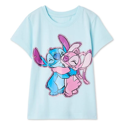 T-shirt Stitch Disney pour petites filles Tailles 2T-5T