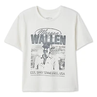 T-shirt à manches courtes Morgan Wallen pour filles Tailles TP–TG