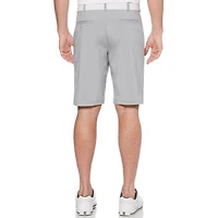 Shorts performance à devant plat Ben Hogan pour hommes en couleur chinée avec la technologie Active Flex