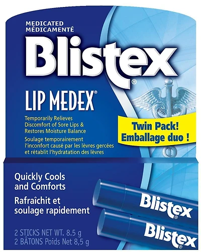Blistex® Lip Medex® Analgesic Lip Protectant, 2 x 4.25 g stick